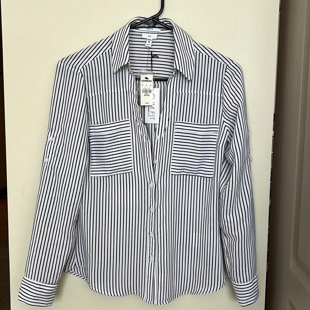 Express: The portofino shirt, slim fit, Petite XS